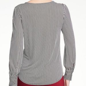 Button Cuff Striped Shirt